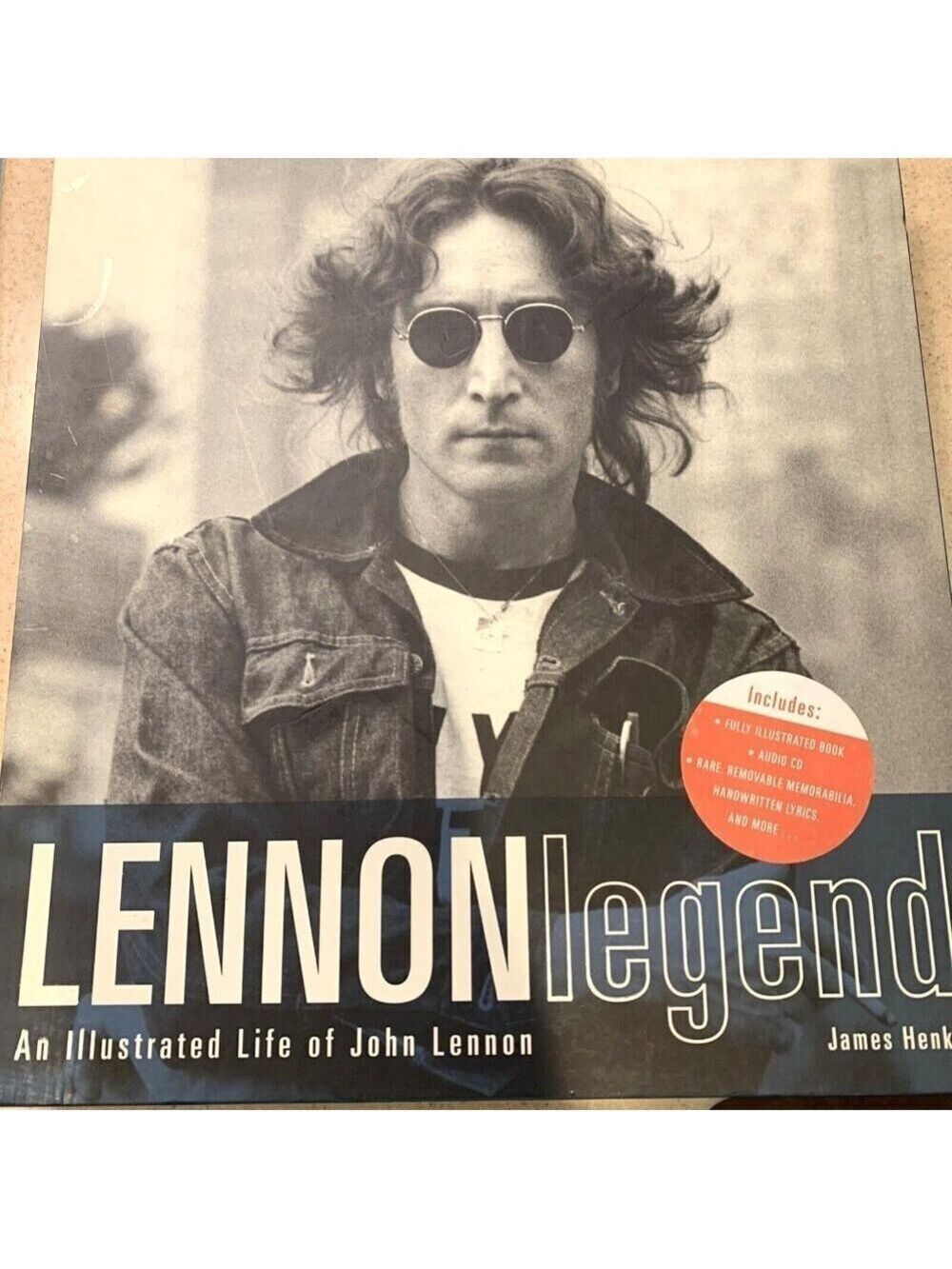Lennon Legend Illustrated Biography Book & CD Set By James Henke Hardcover